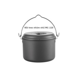 CAMPINGMOON Nồi Canh Hợp Kim Nhôm Dung Tích Lớn Di Động Cắm Trại Ngoài Trời Nồi Dành Cho Đi Bộ Đường Dài Và Cắm Trại