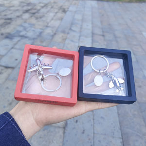 Boutique Small Aircraft Keychain Space Shuttle Model Pendant Fighter Airline Gift Laser Logo