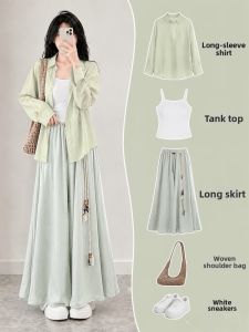 YNY | Dopamine Green Summer Wear Outfit Set