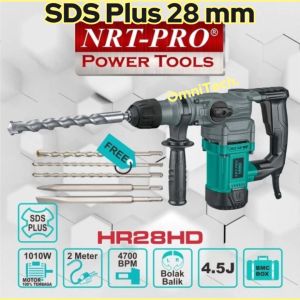 Mesin Bor Bobok Beton Rotary Hammer Drill SDS Plus 28mm HR28 Bolak Balik NRT HR28HD Korea HR 28 HD
