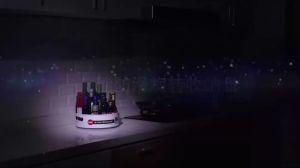 Seosoning P Rotating Storage Box Kitchen Plastic Storage Shelf Deskstop Makeup Multifunctional Rack 1725