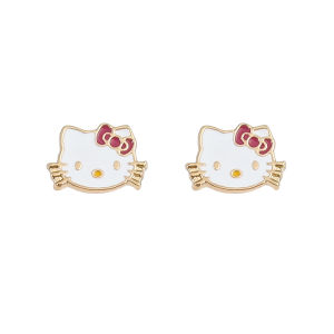 Sanrio | Hello Kitty Kuromi Earrings Cute Heart Rhinestone Earrings Birthday Party Jewelry for Girls