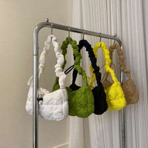 Pinfect Fashion Women Bubble Shoulder Bag Pleatd Cloud Bag Nylon Quilted Crossbody Bag Soft Tote Bag Female Handbag