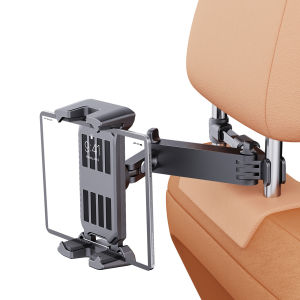 Car Tablet Stand Headrest Mount Telescopic Backseat Tablet Holder Cradle Clip Universal Seat Back for IPad Pro Air Mini Bracket