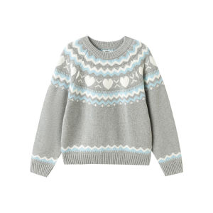 Balabala trẻ em áo len cô gái 2025 mới mùa đông Hàng dệt kim