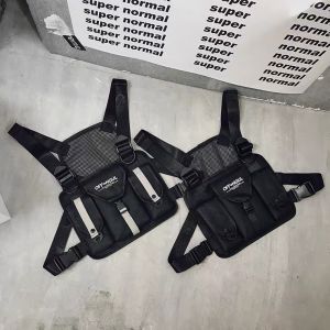 Cool Tactical Vest Bag Thời Trang Phong Cách Công Sở Nhiều Túi Phản Quang Mềm Thời Trang Thường Ngày Dành Cho Thanh Thiếu Niên