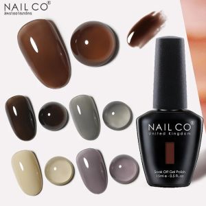 ยาทาเล็บเจล NAILCO 15 มล. ปราศจาก TPO และ HEMA เจลทาเล็บสำหรับฤดูหนาว ยาทาเล็บกึ่งถาวรแบบยูวี สำหรับตกแต่งเล็บ เจลทำเล็บ ท็อปเบส กาวติดเล็บ
