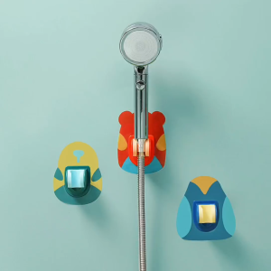 Wall Mounted Shower Head Holder No Drill Strong Adhesive Hook Waterproof Bathroom Shower Bracket No Trace Removable