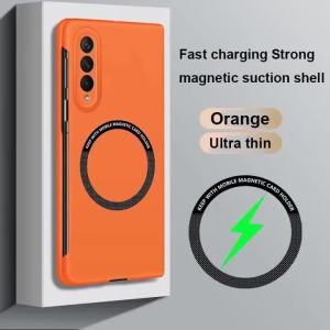 szhaiyu | Skin Feel Phone Case for Samsung Galaxy Z Fold 7 6 5 4 8 ultra Fold8 Fold7 For Magsafe Magnetic Wireless Charging Cover Thin