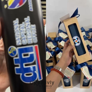 Creativly Studio Personalized Stainless Tumbler with UV Print or Laser Engraved Box Packaging and Ribbon
