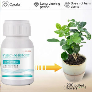 【1Tablets kill all insects】Racun serangga tanaman  200 tablets Pesticides for plants Insecticide+Increase fertilizer+Prevent root rot Horticultural Insect Control Tablets Can kill aphids whiteflies thrips and other pests Racun serangga untuk daun