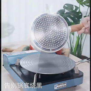 SUPVIBE 2-in-1 Heat Conductive Conversion Plate Defrosting Tray Defrosting Plate Heat Sink Cooker Prevents Scalding and Scratches Diameter 24CM/28CM Suitable for Gas