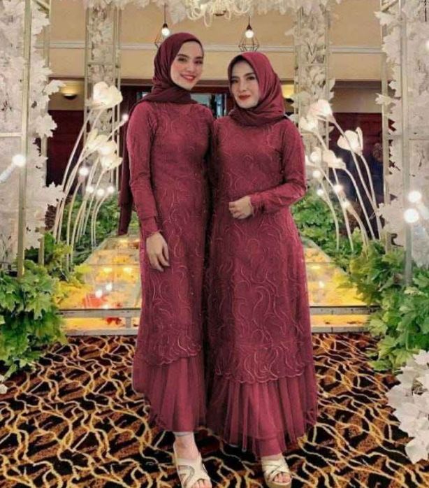 model dress brokat modern untuk pesta Kondangan Baju Hijab Brokat Modern Satin Model Baju Pesta Modern 2018 Dress  Hijab Modern Store