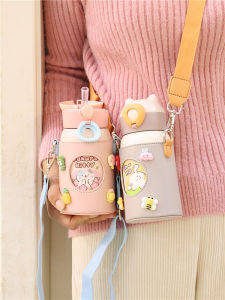 Cốc Nước Giữ Nhiệt Dễ Thương Cho Bé Gái Có Ống Hút Cốc Đựng Nước Đeo Chéo Cốc Đựng Nước Cho Học Sinh Tiểu Học Cốc Đựng Nước Dùng Cho Học Sinh