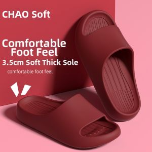 DAHONGNIANDAI | New Year Red Slipper For Both Gender Indoor Bath Anti-slip Large Size