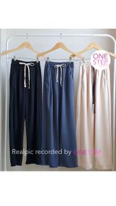 Celana Kulot Highwaist Panjang Wanita Tali Lepas Elastis Korea Style (B1-008-D42)