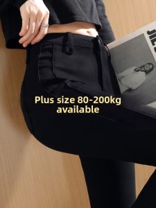 Black Big Size Trousers Leggings