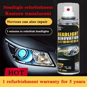 HEALIGHT Polishing Spray Headlight Restorer For Car Head Light Fog Spray Cleaning Polishing Coat Anti-scratch and Maintenance Liquid Cleaner Care Scratch Remover Headlight Restoration For Car Quick Repair Of Yellow Light Fuzzy Oxidation Scratches