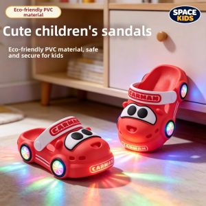 JIFANPAUL | Light-up Children Clogs Slip-resistant Soft-soled