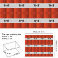 Happy Birthday TNT Wrapping Paper 23.62in x 35.43in Video Game DIY Pixel Miner Xmas Party Gift Packing Decor DIY Crafts Papers. 