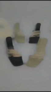 High Heels Wanita Sepatu Kaca Bening Transparan Bahan Sintetis Hak 5cm