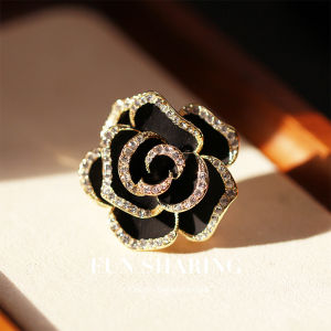 Trâm Cài Áo Đính Đá Hoa Trà Cho Nữ Phụ Kiện Áo Đầm Trâm Cài