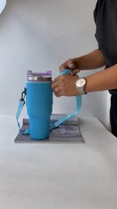 【Ready Stock】Water Bottle Carrier Bag Compatible with 40oz Tumbler with Handle Water Bottle Holder with Adjustable Shoulder Strap