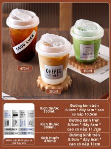 MEIDI | Cốc Cà Phê Dày Dùng Một Lần cho Nước Lạnh có Nắp