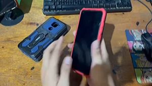 Casing Hp Untuk Xiaomi Poco X3 New Case Armor Belt Clip Kickstand Robot Terbaru