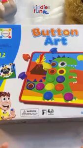 Mainan Edukasi untuk Anak | Button Art Mushroom Nail Toy 12 | 3D Colorful Button Mushroom