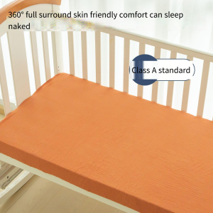 100%Cotton 130*70cm Solid Color Baby Fitted Sheets Childrens Bed Cover For Newborn Bassinet Cradle Sheet Beding