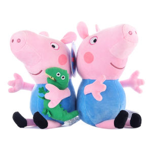 Hot Sale Peppa Pig Plush Dolls 30cm George Cute Cartoon Anime Figure Kawaii Stuffed Plush Toys Decoration Kids Christmas Gifts