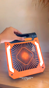 20000mAh Solar Electric Fan Rechargeable Emergency fan with LED Portable Camping USB Fan Powerbank for Outdoor Tent