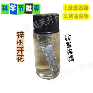 Kit Thí Nghiệm Khoa Học Vui Nhộn Rút Xuất Kim Loại Zinxtin Phản Ứng Thay Thế Cây Phát Triển Zinxtin Quà Tặng Giáo Dục Cho Trẻ Em