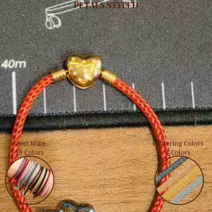 【PETALS_STYLED】 Steel Wire Glittering Starry Love Charm 3MM Bracelet