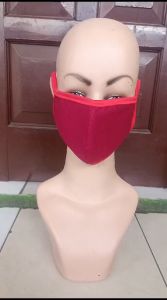 Masker Motor Polos Kain Katun Tebal Warna Random