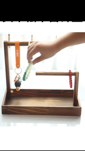 Wooden Jewelry Organizer Stand Necklace Holder Rack for Home Decor Key Holder Storage
