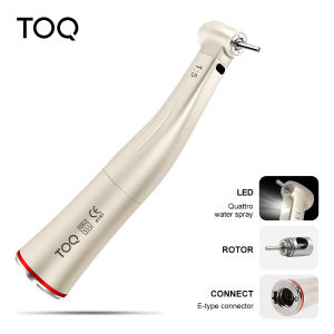 1:5 Push Button Low Speed Fiber Optic Contra Angle Handpiece Dental Equipment With Red Ring X95L
