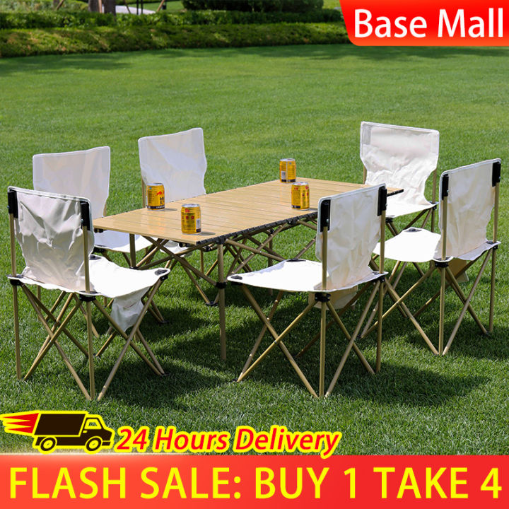 Outdoor Tables and Chairs Set Foldable Table Portable table Aluminum
