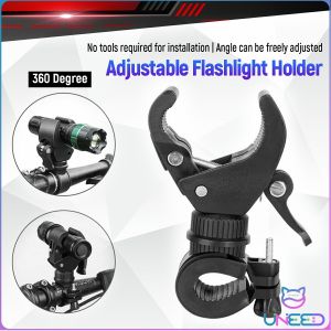 Need Bicycle Handlebar Flashlight Clip Holder 360 Degree Rotating Bike LED Lamp Clamp Grip Bracket