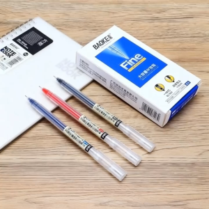 Bút Gel Baoke PC5028 Nét 0.5mm Ống Mực Lớn Viết Êm Trơn Mực Đậm Đều Thân Nhựa Nhỏ Gọn Sang Trọng