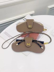 Portable Eye Glasses Bag Storage Case for Outdoor Sun Glasses Protective Cover Lanyard Neck Strap Hanging Bag Eye Glasses Pouch