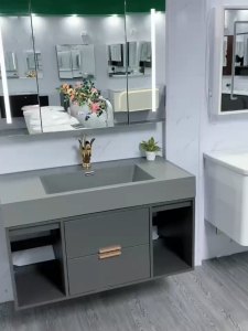 LHệ FREESHIP Tủ gương lavabo phòng tắm MILOR nhựa PVC đặc lõi cao cấp siêu bền đẹp - TC9 - Bảo hành 10 năm