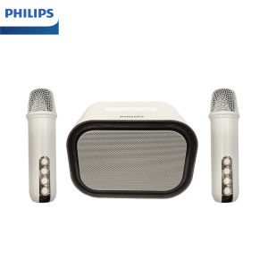 Philips | Philips TAS2808 Karaoke Wireless Portable Bluetooth Speaker with 2 Microphone Reverb Effect 1800mAh Home Outdoor Sound Box Music