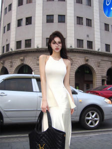 Elegant Satin Half-length Skirt And Knitted Top Set Womens Fashion Ensemble Long Sleeve round Neck Short Sleeve Outfit Set