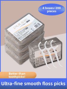 XIAONIULIXIANJI | Smooth Thin Dental Floss Picks