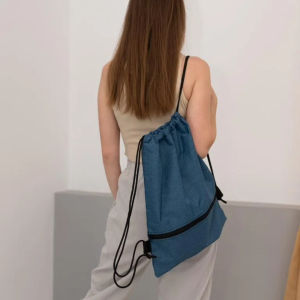 Drawstring Backpack Lightweight Sports Gym Bag for Men Women Travel Storage Pouch