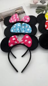 Murah Banget - Bando Anak Pita Polkadot / Bando Mickey Minnie / Bando Pesta Lucu / Headbands Mickey dan Minnie / Bando Kuping Lucu