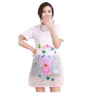 Tạp dề B21 họa tiết hoạt hình dễ thương chống thấm dễ lau chùi TTNTB21