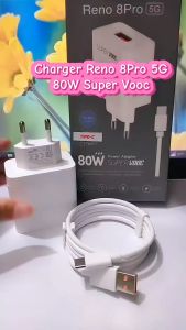 Charger OPPO Reno 8 Pro 5G 180W Power Adapter Super VOOC Support Fast Charging